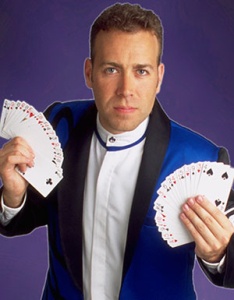 comedy magician - speed with cards